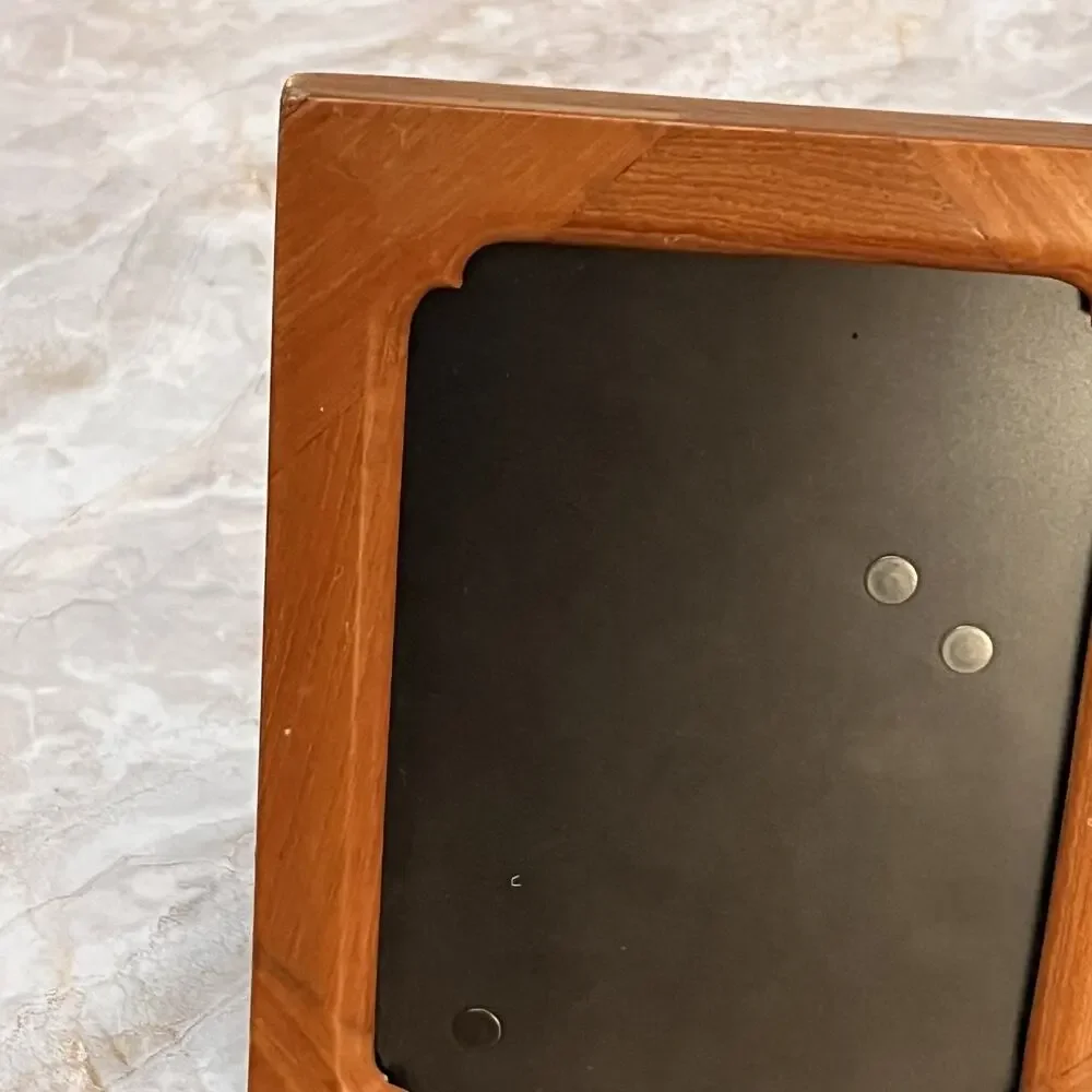 Vintage Wooden Frame Table Top Wall Oak Wood 5 x 7 inch Modern MCM